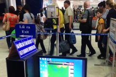 Các thiết bị phục vụ công tác kiểm dịch được lắp đặt tại Cảng hàng không quốc tế Cam Ranh. (Ảnh: Nguyên Lý/TTXVN)