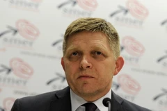 Thủ tướng Slovakia Robert Fico phát biểu tại cuộc họp báo ở Bratislava. (Nguồn: AFP/TTXVN)