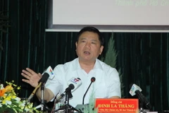 Bí thư Thành ủy Đinh La Thăng. (Ảnh: Thanh Vũ/TTXVN)