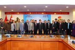 Lễ ra mắt Ban Chấp hành Chi hội hữu nghị Việt Nam-Lào TTXVN. (Ảnh: Thành Đạt/TTXVN)