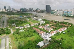 Khu đô thị mới Thủ Thiêm. (Ảnh: Quang Nhựt/TTXVN)