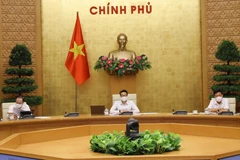 Phó Thủ tướng Vũ Đức Đam chủ trì cuộc họp. (Ảnh: Nguyễn Điệp/TTXVN)