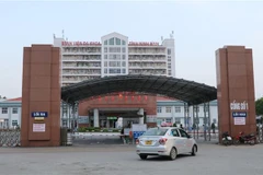 Bệnh viện Đa khoa tỉnh Ninh Bình, nơi đang điều trị 2 bệnh nhân COVID-19. (Ảnh: Đức Phương/TTXVN)