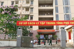 Khu cách ly tại Trung tâm giáo dục quốc phòng và an ninh - Trường Đại học Hùng Vương sẵn sàng cho ngày bầu cử. (Ảnh: Trung Kiên/TTXVN)