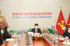 Quang cảnh hội nghị trực tuyến. (Ảnh: Phương Hoa/TTXVN)