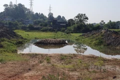 Hiện trường vụ đuối nước. (Nguồn: congluan.vn)