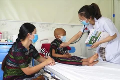Sức khỏe cháu N. đã ổn định. (Ảnh: Tường Vi/TTXVN)