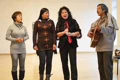 Một buổi tập của đoàn Việt Nam. (Ảnh do BTC cung cấp)