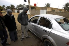 Hiện trường vụ đánh bom ở Najaf. (Nguồn: EPA/TTXVN)