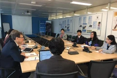 Quang cảnh buổi gặp mặt. (Ảnh: Duy Thái/Vietnam+)