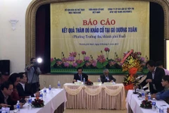 Quang cảnh buổi lễ công bố. (Ảnh: Quốc Việt/Vietnam+)