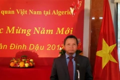 Đại sứ Phạm Quốc Trụ tại buổi lễ. (Ảnh: Thanh Bình/Vietnam+)