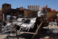 Hiện trường vụ tấn công ở ốc đảo El-Farafra hồi năm 2014. (Nguồn: Egyptian army)