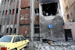 Hiện trường một vụ đánh bom ở Damascus. (Nguồn: AFP)