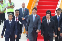 Đoàn lãnh đạo Cấp cao nền kinh tế Canada do Thủ tướng Justin Trudeau dẫn đầu tham dự Tuần lễ Cấp cao APEC 2017, tại thành phố Đà Nẵng. (Ảnh: TTXVN)