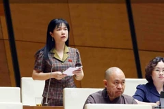 Đại biểu Quốc hội Tạ Thị Yên (Điện Biên). (Ảnh: Phạm Kiên/TTXVN)