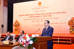 Chủ tịch Quốc hội Trần Thanh Mẫn phát biểu. (Ảnh: Doãn Tấn/TTXVN)