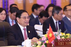 Thủ tướng Phạm Minh Chính phát biểu tại Hội nghị ACMECS lần thứ 10. (Ảnh: Dương Giang/TTXVN)