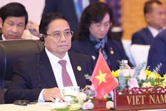 Thủ tướng Phạm Minh Chính phát biểu tại Hội nghị ACMECS lần thứ 10. (Ảnh: Dương Giang/TTXVN)