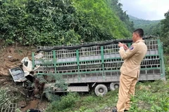 Hiện trường vụ tai nạn. (Nguồn: VOV)