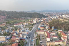 Trung tâm huyện Thủy Nguyên, Hải Phòng. (Ảnh: Hoàng Hiếu/TTXVN)