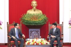 Thường trực Ban Bí thư Lương Cường tiếp Đại sứ Trung Quốc Hà Vĩ