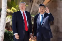 Tổng thống đắc cử Mỹ Donald Trump và Chủ tịch Trung Quốc Tập Cận Bình. (Nguồn: Getty Images)