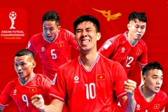 Tuyển Futsal Việt Nam quyết làm nên lịch sử ở giải Futsal Đông Nam Á. (Nguồn: VFF)