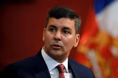 Tổng thống Paraguay Santiago Pena. (Ảnh: AFP/TTXVN)