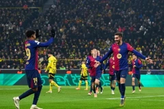 Barcelona lên top 2 Champions League. (Nguồn: Getty Images)