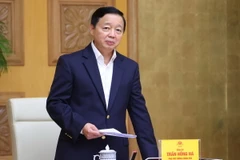 Phó Thủ tướng Trần Hồng Hà phát biểu chỉ đạo. (Ảnh: Văn Điệp/TTXVN)