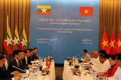 Quang cảnh Kỳ họp thứ 8 Ủy ban hỗn hợp Việt Nam-Myanmar. (Nguồn: TTXVN)