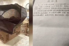 Cặp đôi Trung Quốc đã phải xin lỗi sau khi ăn trộm đồ. (Nguồn: shanghaiist.com)