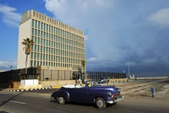 Đại sứ quán Mỹ tại thủ đô La Habana, Cuba. (Nguồn: AFP/TTXVN)