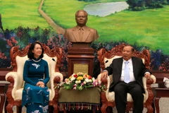 Quang cảnh buổi tiếp. (Ảnh: Phạm Kiên/TTXVN)