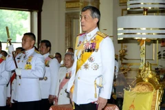 Hoàng Thái tử Thái Lan Maha Vajiralongkorn phát biểu tại lễ khai mạc phiên họp của Quốc hội Thái Lan tháng 8/2014. (Nguồn: AFP/TTXVN)