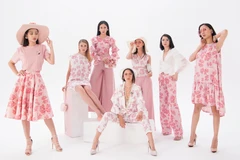 Gam màu đầy nữ tính của bộ sưu tập. (Ảnh: Andy Bui)