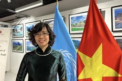 Đại sứ Lê Thị Hồng Vân, Trưởng đại diện phái đoàn Việt Nam bên cạnh Tổ chức UNESCO. (Ảnh: TTXVN phát)