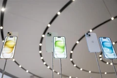 Điện thoại iPhone 15 của Apple được giới thiệu tại Cupertino, California, Mỹ. (Ảnh: AFP/TTXVN)