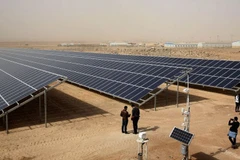 Một dự án điện Mặt Trời tại Jordan. (Nguồn: AFP)