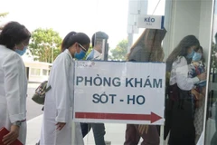 Khu vực phòng khám dành riêng cho người nghi nhiễm tại Bệnh viện Gia An 115. (Ảnh: Đinh Hằng/TTXVN)