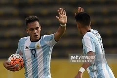 U20 Argentina phải chật vật mới vượt qua được vòng loại U20 World Cup 2017 khu vực Bắc Mỹ. (Ảnh: Getty)