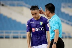 Ngọc Đức nhận án phạt nặng của VFF, Hà Nội FC sẽ kháng án. (Ảnh: Hà Nội FC)