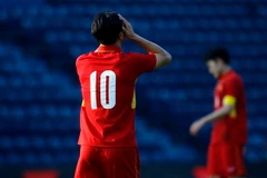 U23 Việt Nam có trận đấu đáng thất vọng dù cá nhân Công Phượng đã chơi tốt. (Ảnh: Tuấn Hữu)