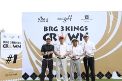 Các golf thủ tại giải đấu diễn ra hôm thứ Bảy (15/7). (Ảnh: BRG)