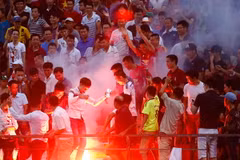 Sân Lạch Tray nhận án phạt 20 triệu ngay sau vòng 1 V-League. (Ảnh: Minh Chiến/Vietnam+)