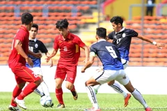 Công Phượng đang thể hiện phong độ rất cao tại SEA Games. (Ảnh: Quốc Khánh/Vietnam+)