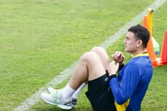 Văn Lâm chấn thương, Nguyên Mạnh đang bị treo giò, khung thành tuyển Việt Nam đang không có những con người tốt nhất. (Ảnh: Minh Chiến/Vietnam+)