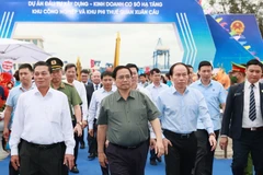 Lễ khởi công dự án cơ sở hạ tầng Khu công nghiệp Xuân Cầu