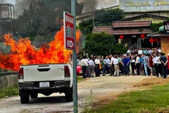 Hiện trường vụ nổ. (Nguồn: Báo Lâm Đồng)